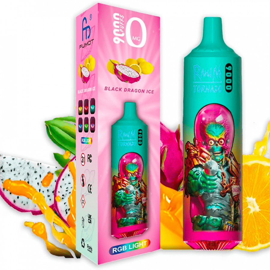 😮💨⚠️Puffs Tornado 9000 Black Dragon 🐉